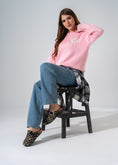 Load image into Gallery viewer, Boho Geometric Clogs - BLACK