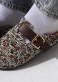 Load image into Gallery viewer, Textured Buckle Clogs - BROWN
