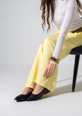 Load image into Gallery viewer, Sleek Pointed-Toe Flats - BLACK