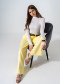 Load image into Gallery viewer, Mixed-Finish Pointed Mules - BEIGE