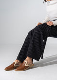 Load image into Gallery viewer, Textured Slip-on Mules - CAMEL