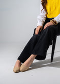 Load image into Gallery viewer, Pointed Straw Flats - BEIGE