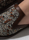 Load image into Gallery viewer, Luxe Patterned Slip-On Mules - BROWN