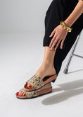 Load image into Gallery viewer, Artisan Sparkle Slides - BEIGE