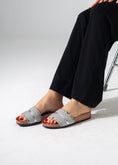 Load image into Gallery viewer, Tapestry Metallic Slides - SILVER