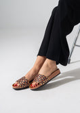 Load image into Gallery viewer, Multi-Strap Ethnic Slides - DARK BLUE