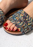 Load image into Gallery viewer, Artisan Sparkle Slides - BLUE