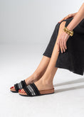 Load image into Gallery viewer, Tassel Trim Sliders - BLACK