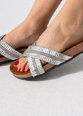Load image into Gallery viewer, Starlight Criss-Cross Slipper - SILVER