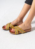 Load image into Gallery viewer, Starlight Criss-Cross Slipper - YELLOW