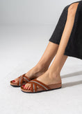 Load image into Gallery viewer, Starlight Criss-Cross Slipper - CAMEL