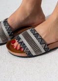 Load image into Gallery viewer, Mixed-Texture Tribal Sliders - BLACK