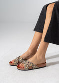 Load image into Gallery viewer, Crystal Boho Slipper - BEIGE
