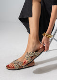 Load image into Gallery viewer, Crystal Boho Slipper - BEIGE