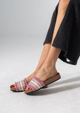 Load image into Gallery viewer, Boho Fringe Slides - PINK