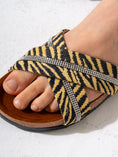 Load image into Gallery viewer, Embossed Exotic-Print Cross-Strap - YELLOW