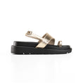 Load image into Gallery viewer, Toe-Loop Ankle Strap Sandals - Gold