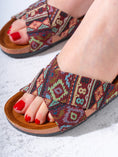 Load image into Gallery viewer, Boho Cross-Strap Slipper - MARRON