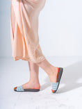 Load image into Gallery viewer, Bohemian Textured Slipper - BLUE