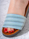 Load image into Gallery viewer, Bohemian Textured Slipper - BLUE
