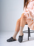 Load image into Gallery viewer, Bohemian Patterned Buckle Clogs - BLACK
