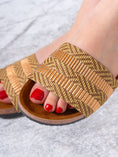 Load image into Gallery viewer, Ethno-Chic Textured Slippers - BROWN
