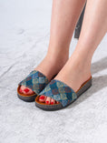 Load image into Gallery viewer, Vintage-Style Tapestry Slide - DARK BLUE