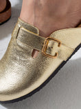 Load image into Gallery viewer, Shimmer Finish Comfort Clogs - GOLD