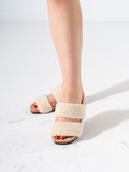 Load image into Gallery viewer, Fluffy Open-Toe Platform Slipper - BEIGE