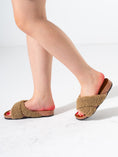 Load image into Gallery viewer, Teddy Fleece Fur Cross-Strap - CAFE