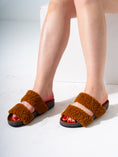 Load image into Gallery viewer, Fluffy Open-Toe Platform Slipper - CAMEL