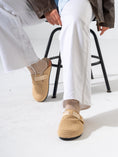 Load image into Gallery viewer, Woven Raffia Buckle Clogs -Light BEIGE