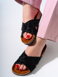 Load image into Gallery viewer, Leopard Print Criss-Cross - BLACK