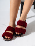 Load image into Gallery viewer, Fluffy Open-Toe Platform Slipper - MARRON