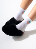 Load image into Gallery viewer, Faux Fur Fluffy Round Toe Clogs - BLACK