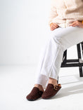 Load image into Gallery viewer, Micro-Studded Faux-Suede Clogs - BROWN