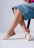 Load image into Gallery viewer, The Crisscross Mule-beige