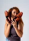 Load image into Gallery viewer, Croco-Embossed Flats-camel