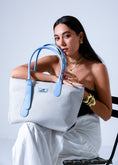 Load image into Gallery viewer, Tote Bag with Contrast Handle - BLUE