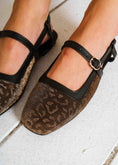 Load image into Gallery viewer, Textured Metallic Slingback Flats - gold
