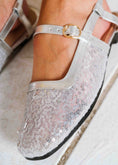 Load image into Gallery viewer, Glam Sequin Slingback Flats - silver
