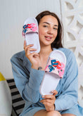 Load image into Gallery viewer, Stitch & Angel Heart Graphic Slides - pruple