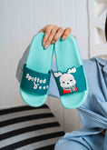Load image into Gallery viewer, Cute Spotted Deer Comfort Slides - green