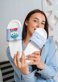 Load image into Gallery viewer, Cute Spotted Deer Comfort Slides - pruple