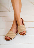 Load image into Gallery viewer, Casual Open-Knit Slides - beige