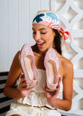 Load image into Gallery viewer, Sheer Lace Ballet Flats - pink