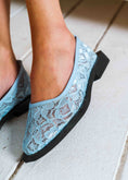 Load image into Gallery viewer, Sheer Lace Ballet Flats - blue