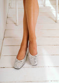 Load image into Gallery viewer, Braided Bow Ballet Flats - silver