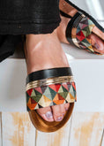 Load image into Gallery viewer, Triangular Design Comfort Slippers - black