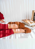 Load image into Gallery viewer, Braided Bow Ballet Flats - camel